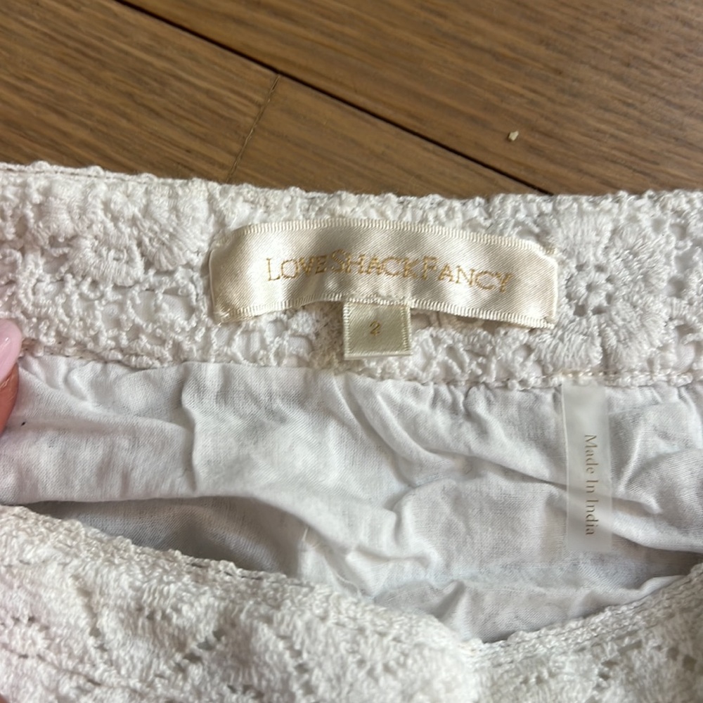 White love shack fancy skirt - Picture 2 of 3